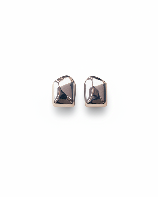 Silver art deco earrings statement every day piece jewellery scandinavian