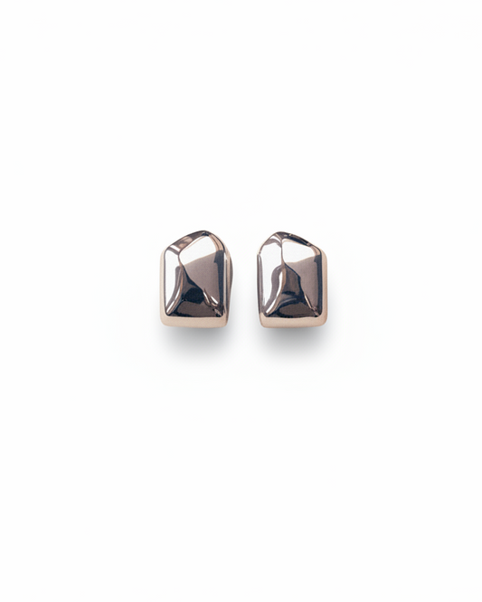 Silver art deco earrings statement every day piece jewellery scandinavian